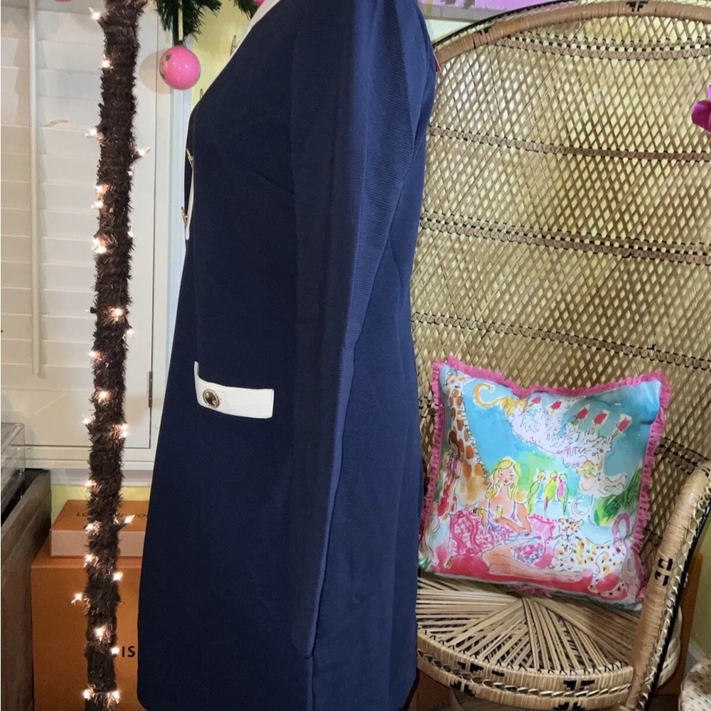 Lilly Pulitzer NWT Kennedy Classic Shift Dress True Navy $198 Size M,L,XL - Picture 11 of 15